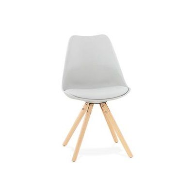 ESPACE HOME - chaise scandinave d'intérieur ou d'extérieur vintage - dim 48 x 82 x 54 cm-gris