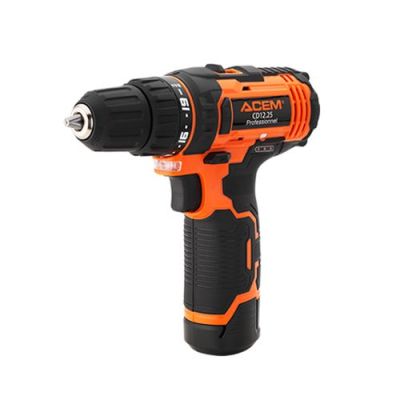 Perceuse-visseuse ACEM CD12.25 - Sans Fil 12V Lithium-Ion 1.5Ah Noir & Orange