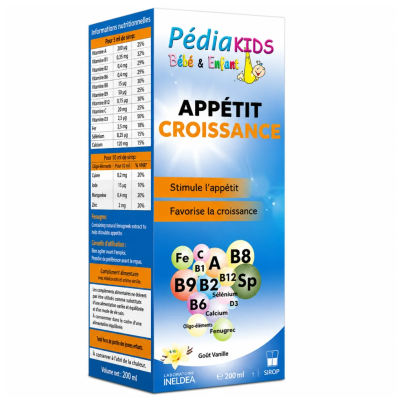 Sirop PEDIAKIDS APPÉTIT CROISSANCE - 150ML