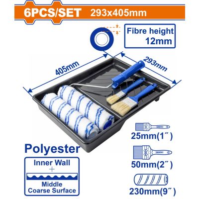 Set 5 Bacs à Peinture Wadfow - Prix Tunisie | Arkan.tn