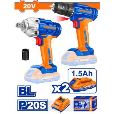 Kit Boulonneuse + Visseuse Wadfow 20V - Prix... | Arkan.tn