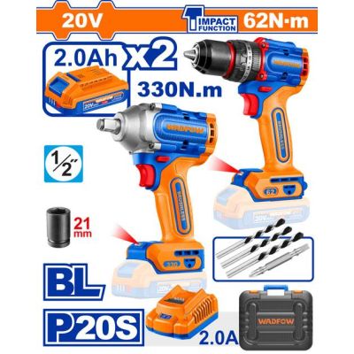 Kit Boulonneuse + Visseuse Wadfow 20V - Prix... | Arkan.tn