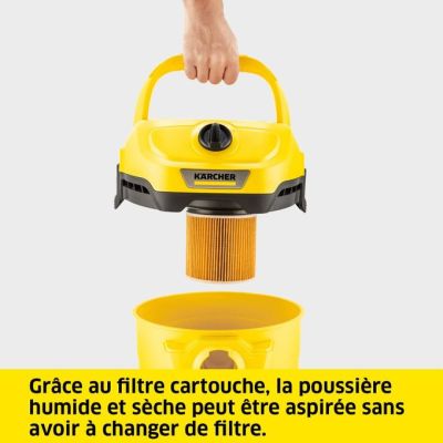 Aspirateur Eau et Poussière KARCHER WD2 Plus V12/4/18