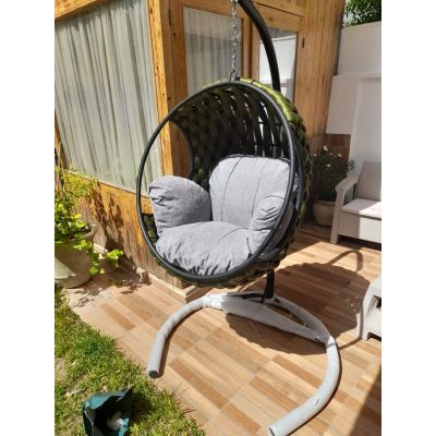 Fauteuil suspendu ESPACE HOME 196x110x125cm - vert 