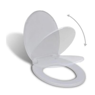 ABATTANT AVEC SYSTÉME SOFTCLOSE EN ABS BLANC STAR SANITAIRE