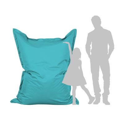 Pouf XXL Imperméable multi positions L*L*H = 140*100 cm- turquoise