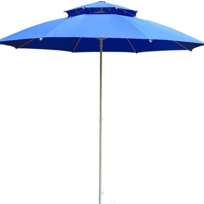 Parasol Double Toit 220 cm bleu – Résistant