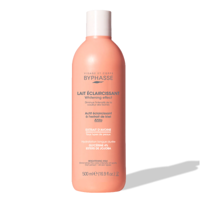 Byphasse Lait Éclaircissant Avoine 500ml - Soin Corps Hydratant