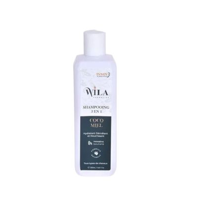 Shampooing - WILA COSMETICS - 3 en 1 Coco & Miel - 350ml