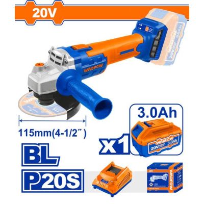 Meuleuse sans fil Wadfow 115mm 20V - Prix Tunisie | Arkan.tn