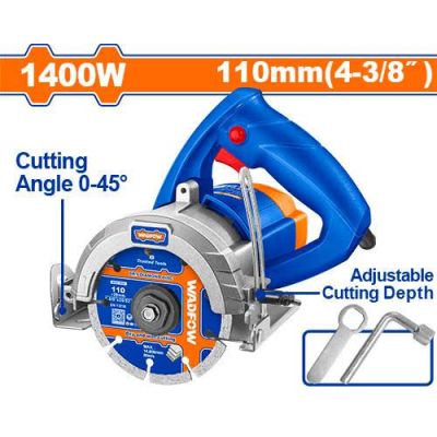 Scie à marbre Wadfow 110mm 1400W - Prix Tunisie | Arkan.tn