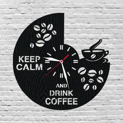 Horloge à Café en bois – Le Temps de Savourer Chaque Instant !