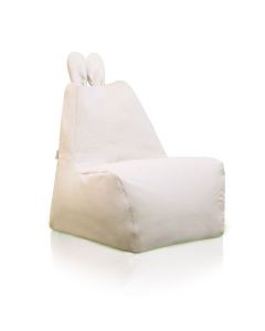 Pouffy Lapino - Blanc  - 50 L x 63 H - Pouf Tunisie