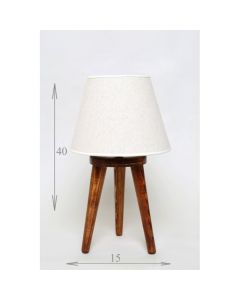 Chtioui design - lampadaire scandinave trépied mini Chêne claire