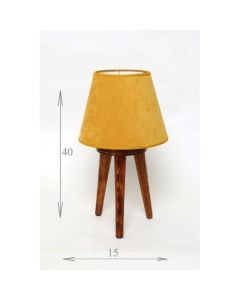 Chtioui design - Lampadaire scandinave trépied mini Chêne 