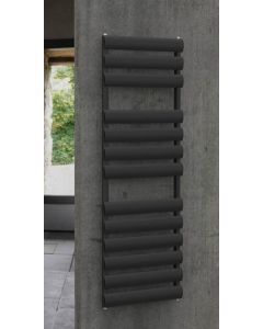    SÈCHE SERVIETTE 120/50 ALUMINIUM NOIR MEZZALUNA-12050NRMEZ