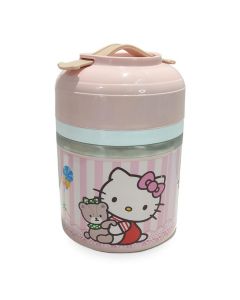 Boite lunch Box - Acier inoxydable - Rose