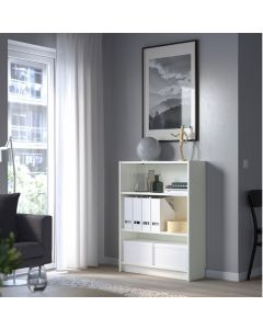 Bibliothèque SANDY série Euphoria en particule - Meuble En kit blanc L:80H:100P:30cm - KITJANO - Gratuit