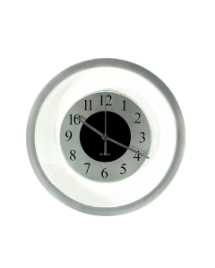 Horloge mural Silver - en verre Diamètre: 30 Cm