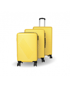 Set de trois valises ABS jaune RI