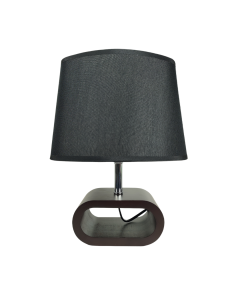Lampe de Chevet noir- Bois - 33 x 26 cm