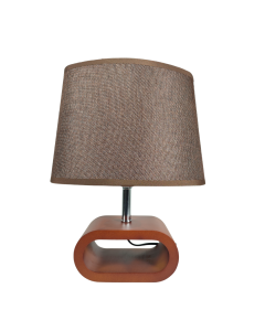 Lampe de Chevet marron - Bois - 33 x 26 cm