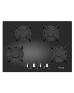 Plaque de cuisson 4 Feux - F410B - 70CM - Vitrocrystal - Noir-Focus