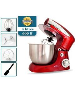 Florence Robot Pétrin Pâtissier 4 Litres Rouge 600 W - Garantie 1 an