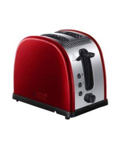 Russell Hobbs Grille-Pain Colours Plus Rouge Flamboyant - 21391-56 - Garantie 2 Ans