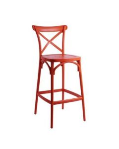 SOFPINCE - Chaise bar - metallica - rouge 