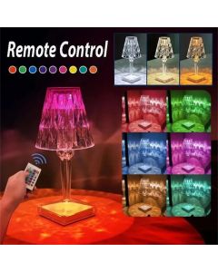 Lampe de Table en cristal RGB 16 couleurs tactile - décoration lumière d'ambiance