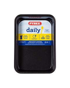 Plat rectangulaire en metal - 32x22 cm - Pyrex Daily Metal