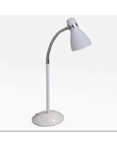 Lampe de Bureau - Flexible - Métal - Blanc - 60 cm
