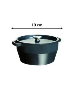 Mini Cocotte Rond 10cm - Gris Foncé - Pyrex Slow Cook