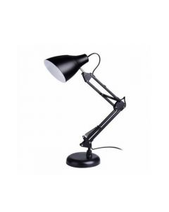 Lampe bureau - Architecte - Réglable - Moderne - Métal - Noir