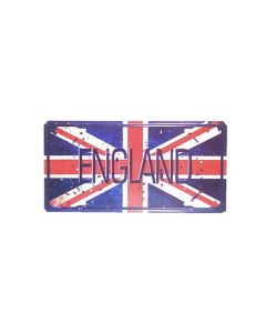 Plaque d'immatriculation - Décorative - Vintage - ENGLAND - 15x30 cm
