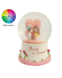 Boule de Neige Avec Lumière RGB - 9 X 7 Cm