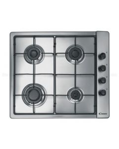 Candy Plaque de Cuisson - 4 Feux  - 60 Cm - Inox - CLG64PX - Garantie 2 Ans