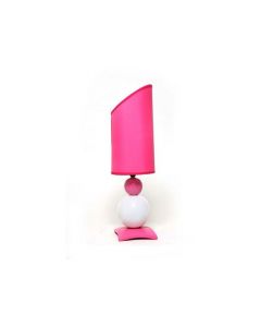 Chtioui design - Lampe de Chevet - Céramique - 2 Boules - Rose - 57 cm