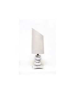 Chtioui design - Lampe de chevet - Céramique - Blanc - 48 cm