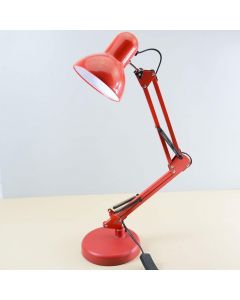 Lampe bureau - Architecte - Réglable - Moderne - Métal - Rouge