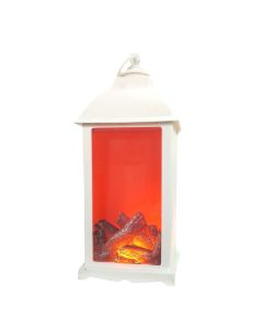 Lanterne de cheminée réaliste -À piles - Effet de flamme lampe LED