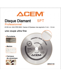 DISQUE DIAMOND 5PT - 230MM ACEM