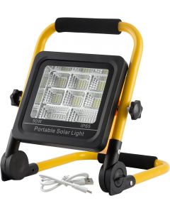 Projecteur de chantier LED Portable Lampe de travail solaire Étanche IP65 - HENGMEI-50W