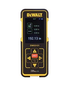 Télémètre laser DEWALT DW03101 – 100 m, Bluetooth, Fonction Pythagore, Garantie 3 ans