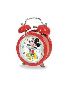 Horloge Réveil pour Enfant - Couleur Rouge avec Image de Mike