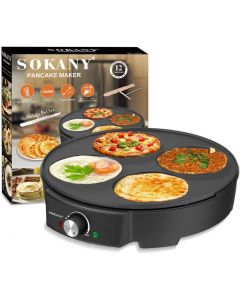 Sokany SK1003 - Crêpier 4 empreintes -1200W Noir | Tunisie