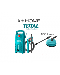KIT HOME Nettoyeur haute pression - 1400W - 130 Bar TOTAL