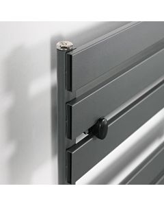    SÈCHE SERVIETTE 80/50 ALUMINIUM CHROME RETTANGLO-8050CHRRTT