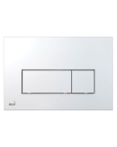 Plaque de commande carre slim chrome - ALCAPLAST